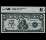 Fr. 273 1899 $5 Silver Certificate Chief PMG 40EPQ